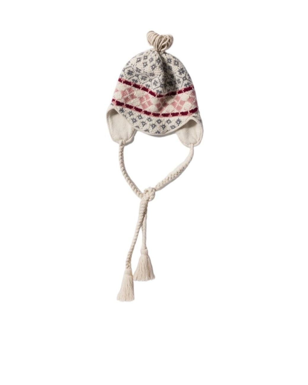 Miu Miu White Wool And Cashmere Visor Hat
