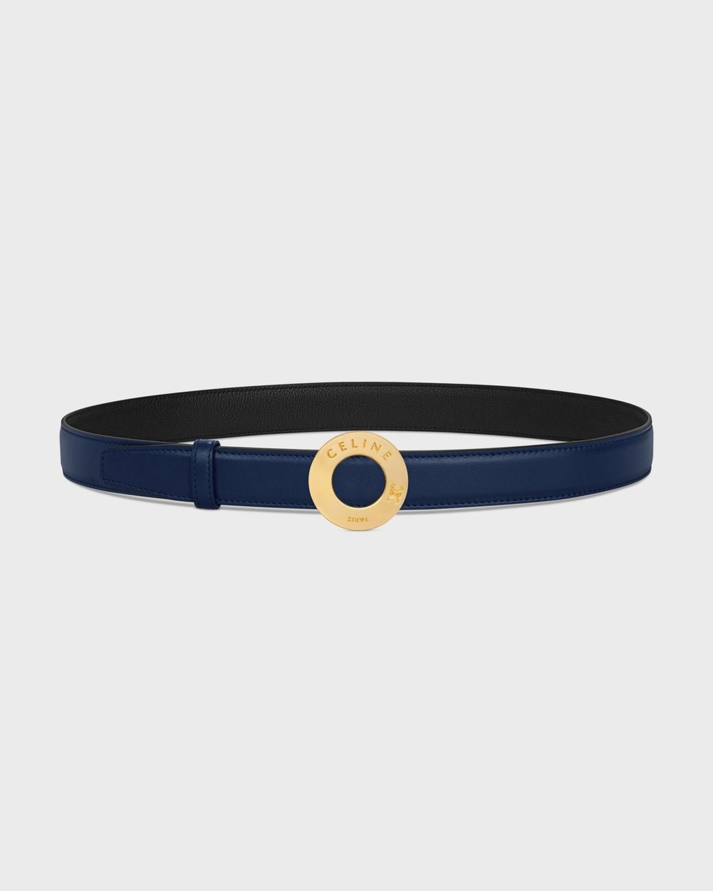 Céline Blue Disc Buckle And Reversible Belt