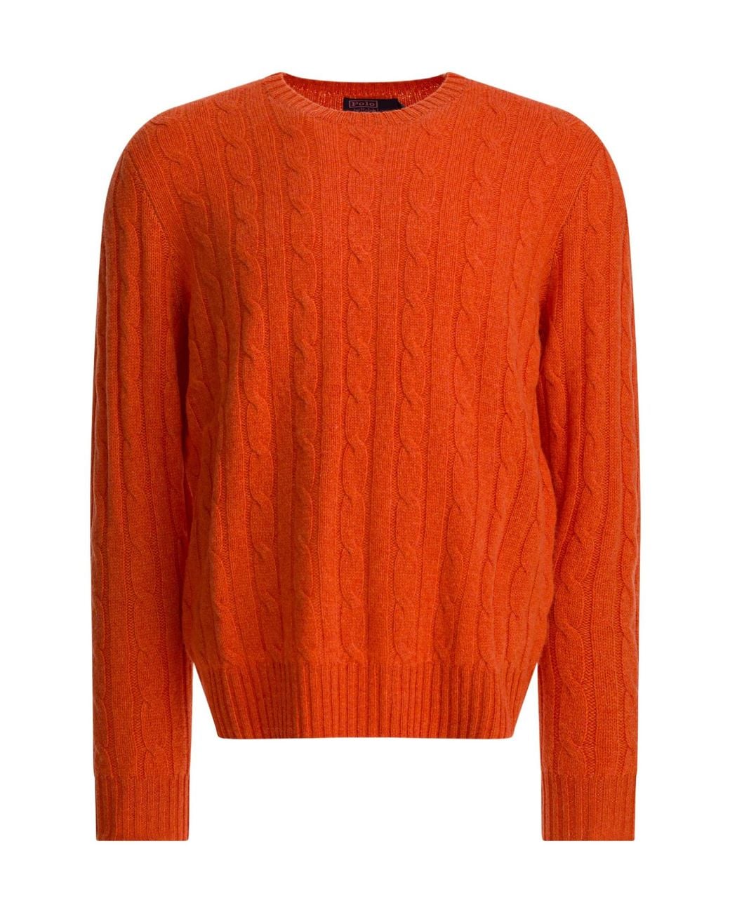 Polo Ralph Lauren Orange Crewneck Knitted Jumper for men