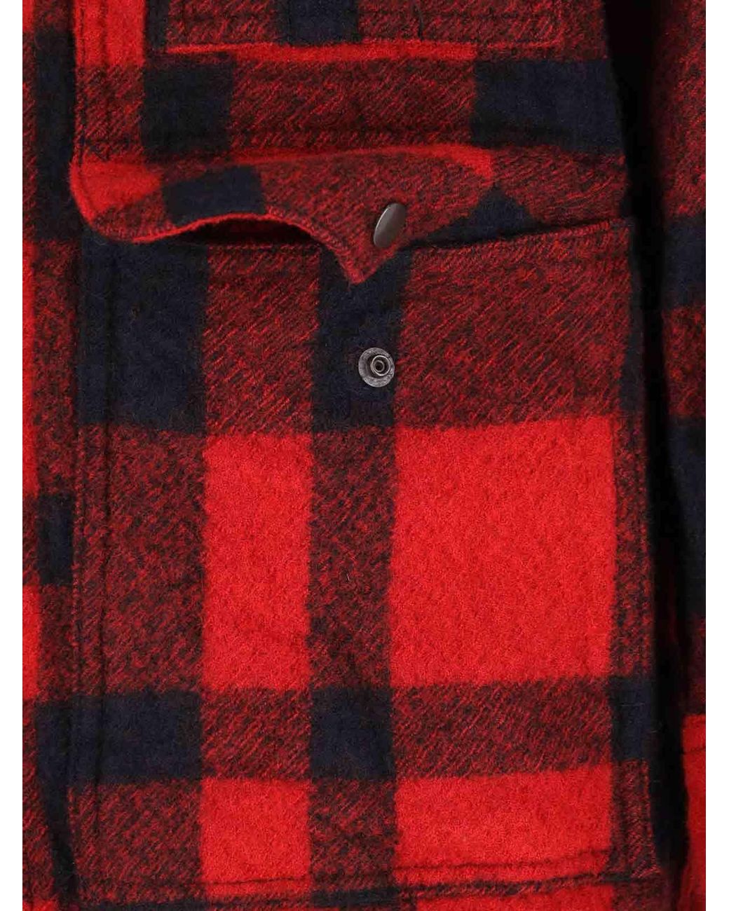 Junya Watanabe Red Checked Straight Hem Shirt for men