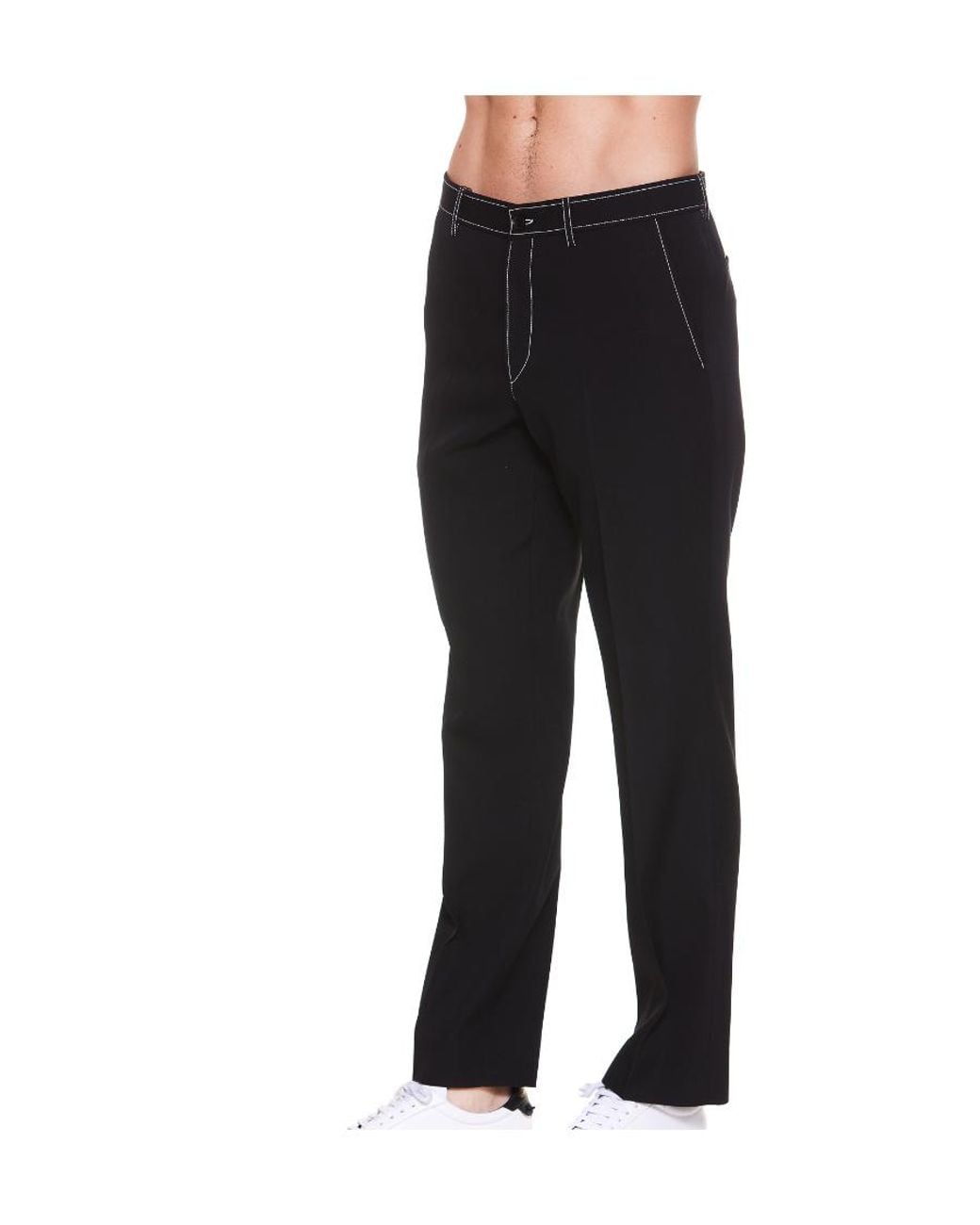 Burberry Black Straight-Leg Tailored Trousers for men