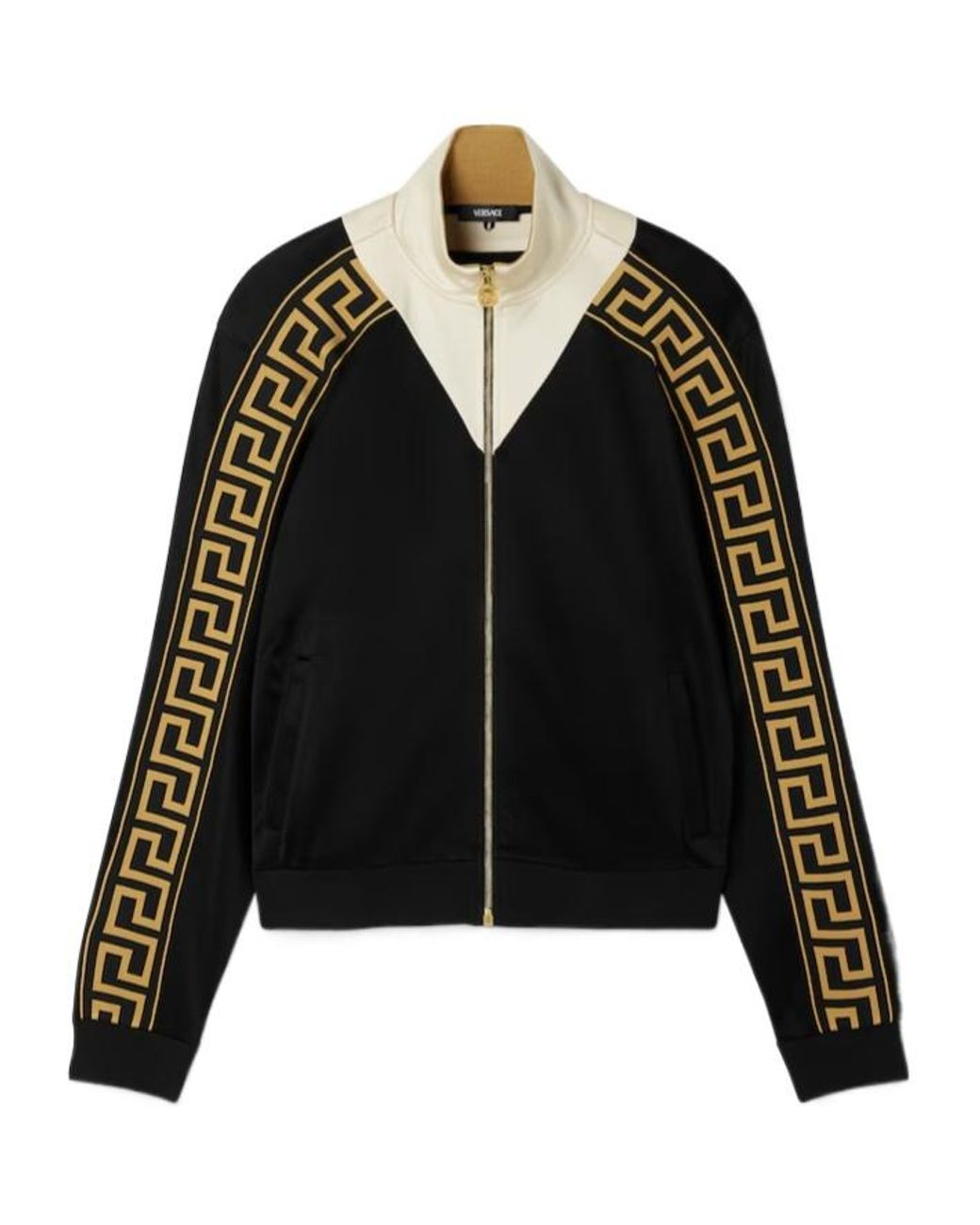 Versace Black Long-Sleeved Zipped Sweatshirt for men