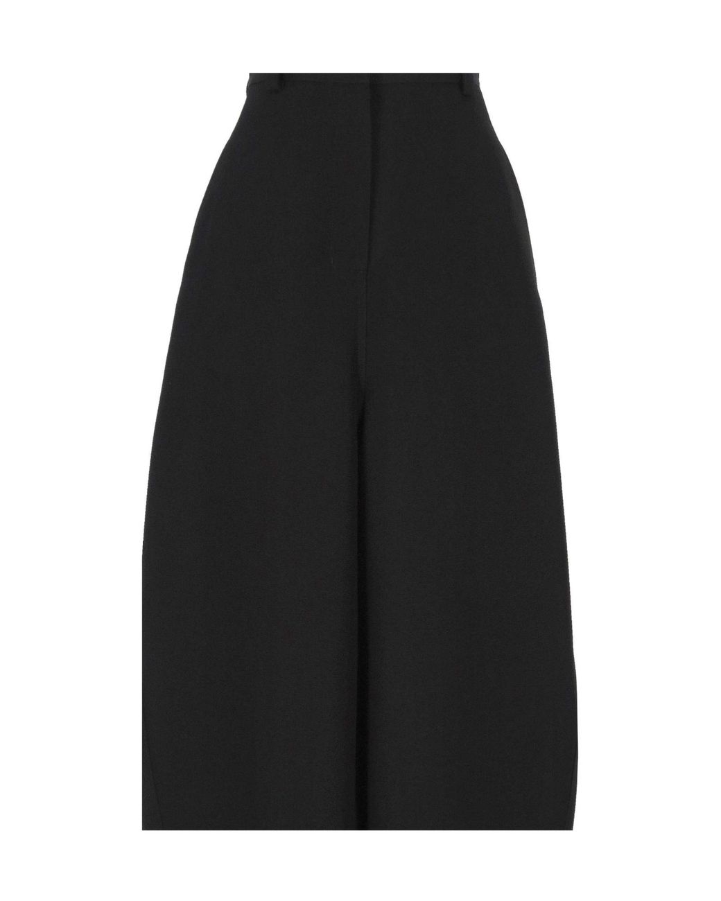 Balenciaga Black High-Waist Wide-Leg Pants