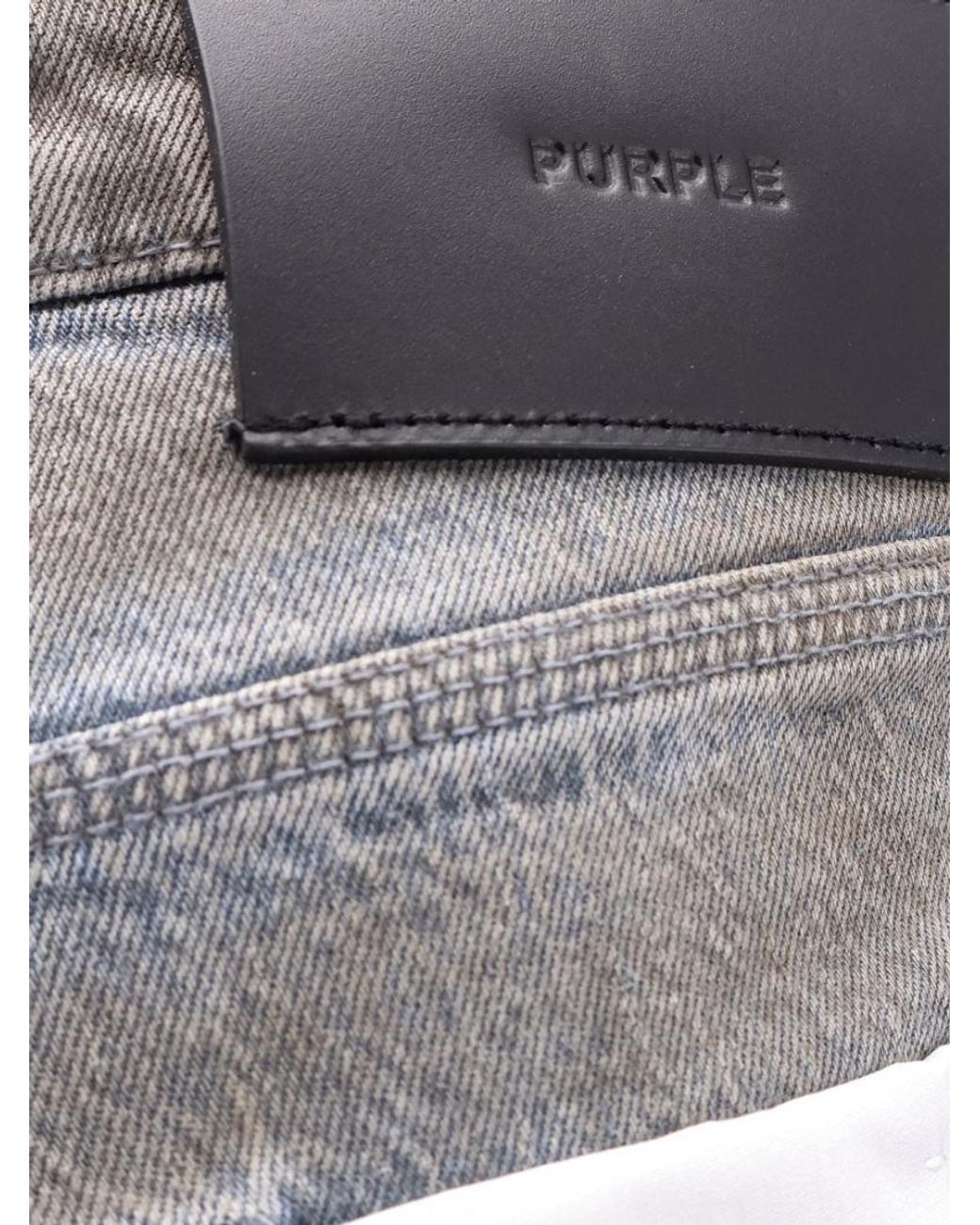 Purple Brand Gray Monterrico Skinny Jeans for men