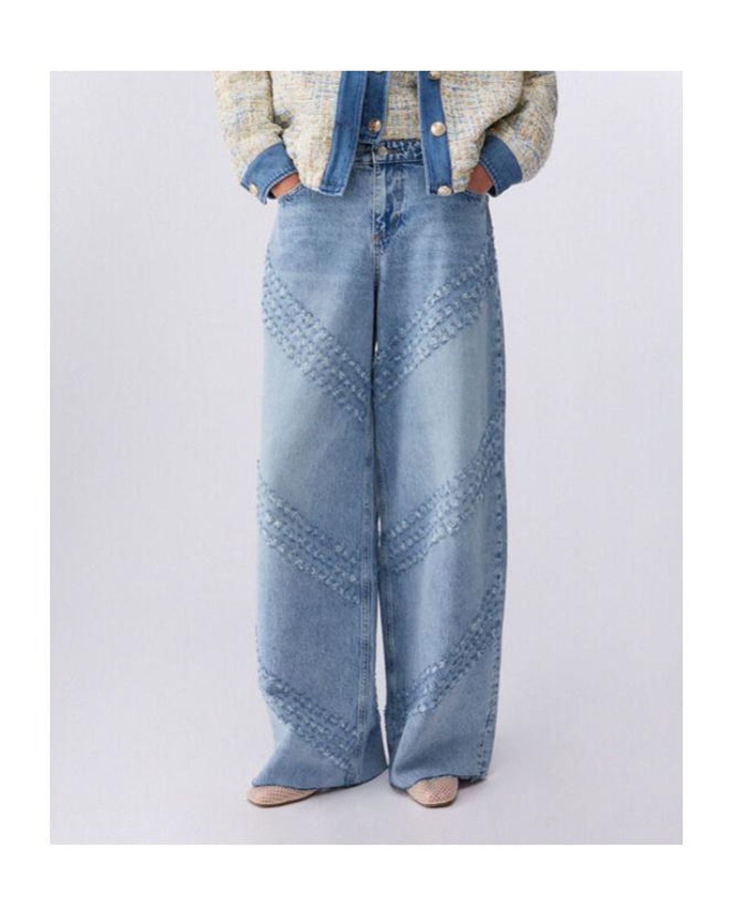 Liu Jo Blue Flare Embellished Jeans