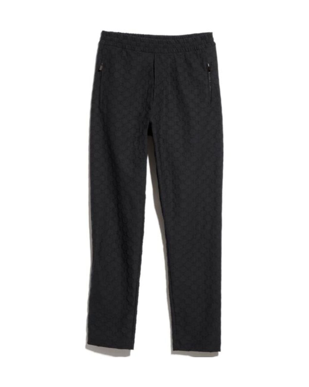 Gucci Black Gg Jersey Jacquard Sportswear Pants for men