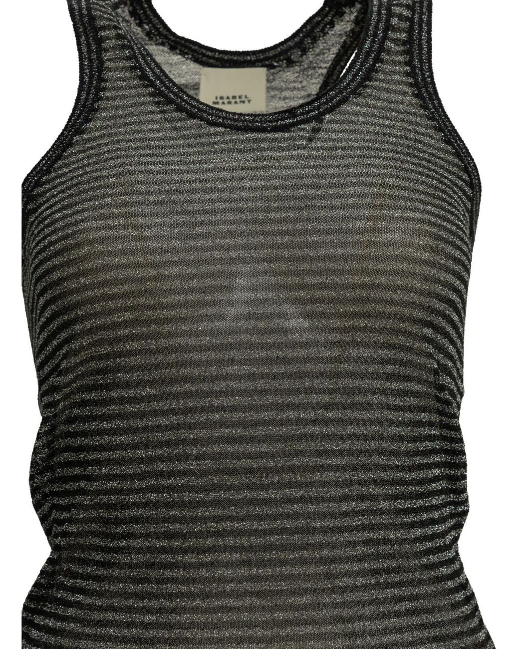 Isabel Marant Green Cevara Striped Knitted Top