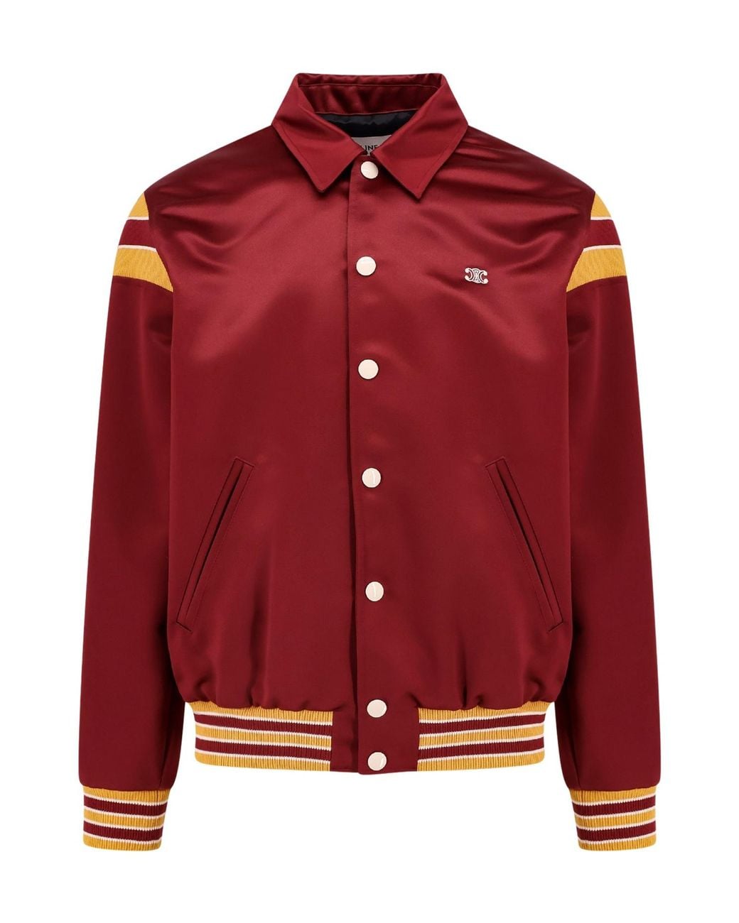 Céline Red Triomphe Teddy Jacket for men