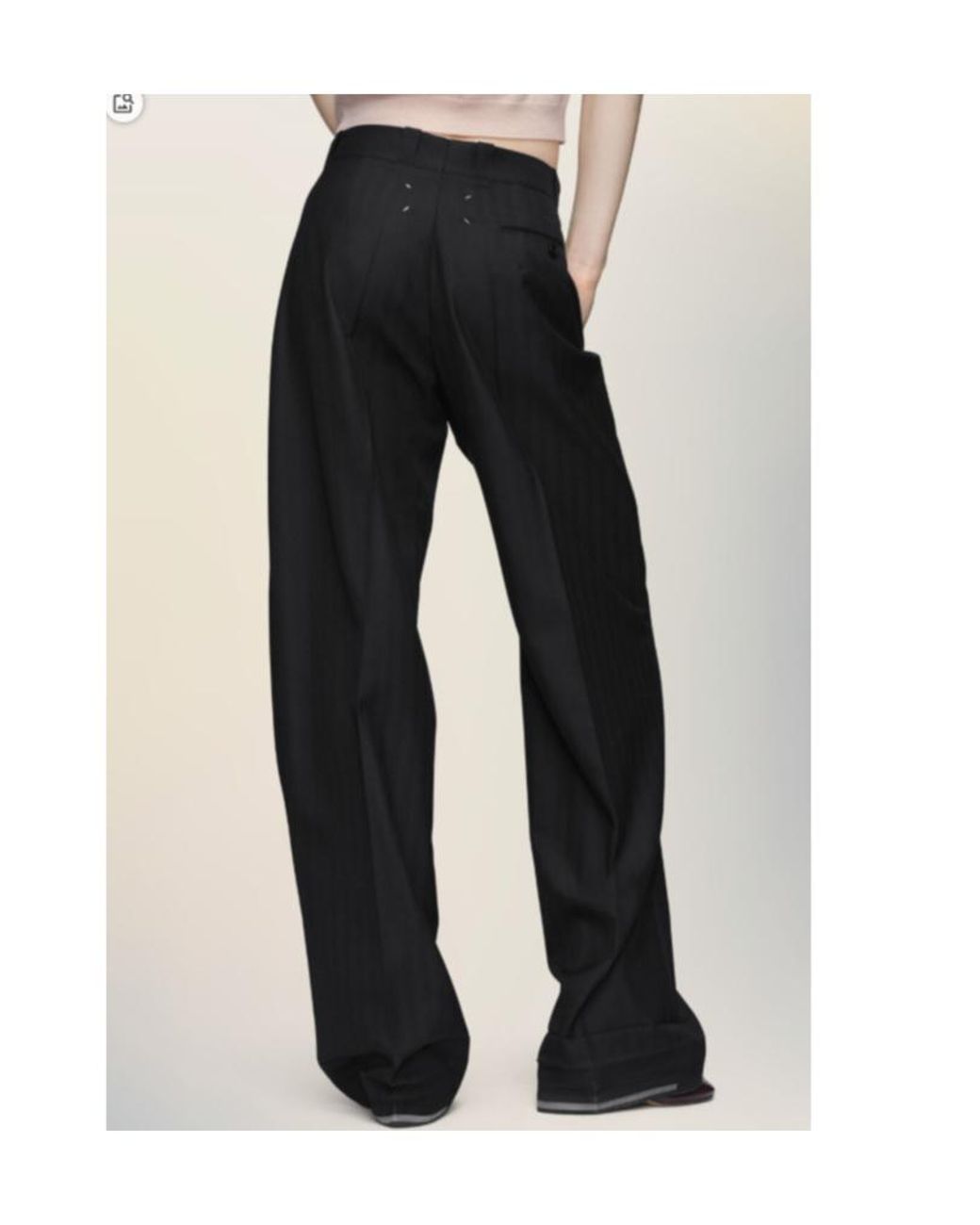 Maison Margiela Black Tailored Trousers