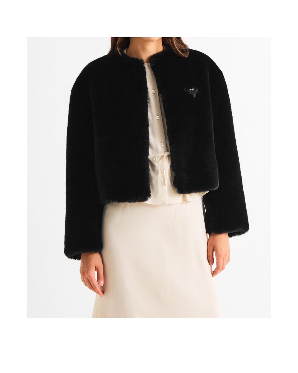 Prada Black Solid-Color Jackets