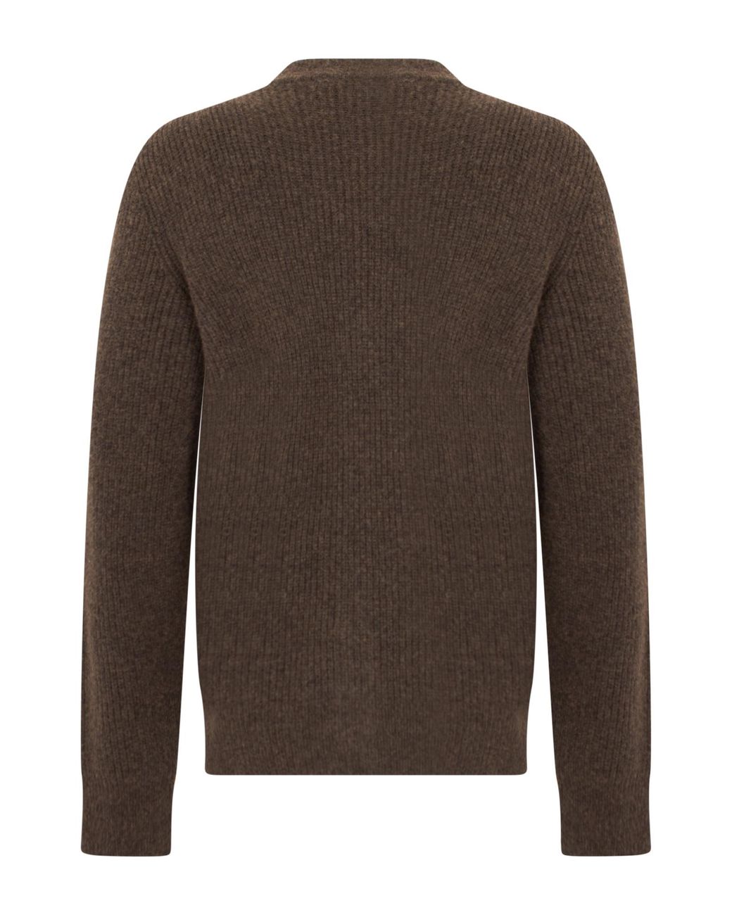 Roberto Collina Brown Wool-Blend Cardigan for men