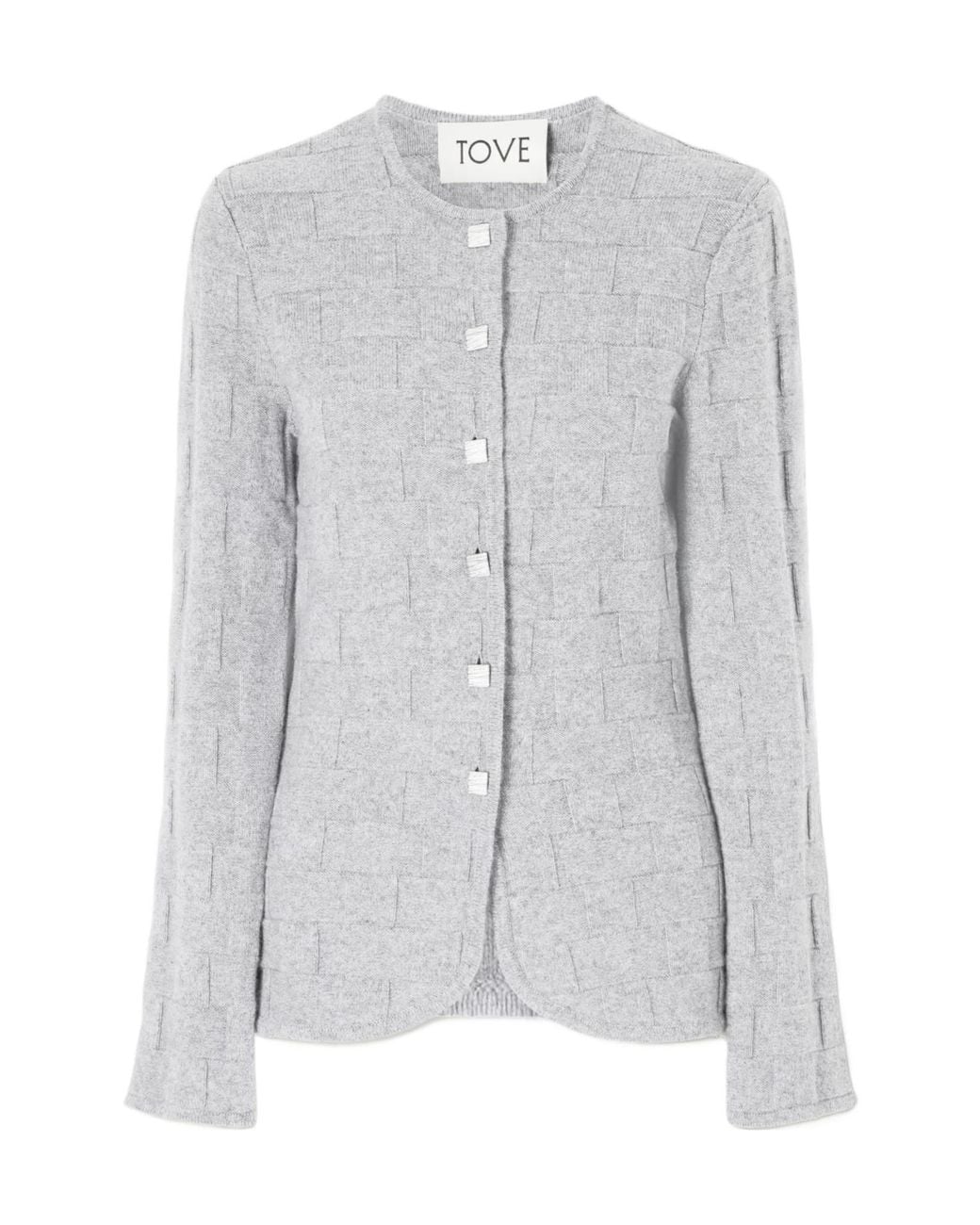 TOVE Gray Uma Cashmere Cardigan