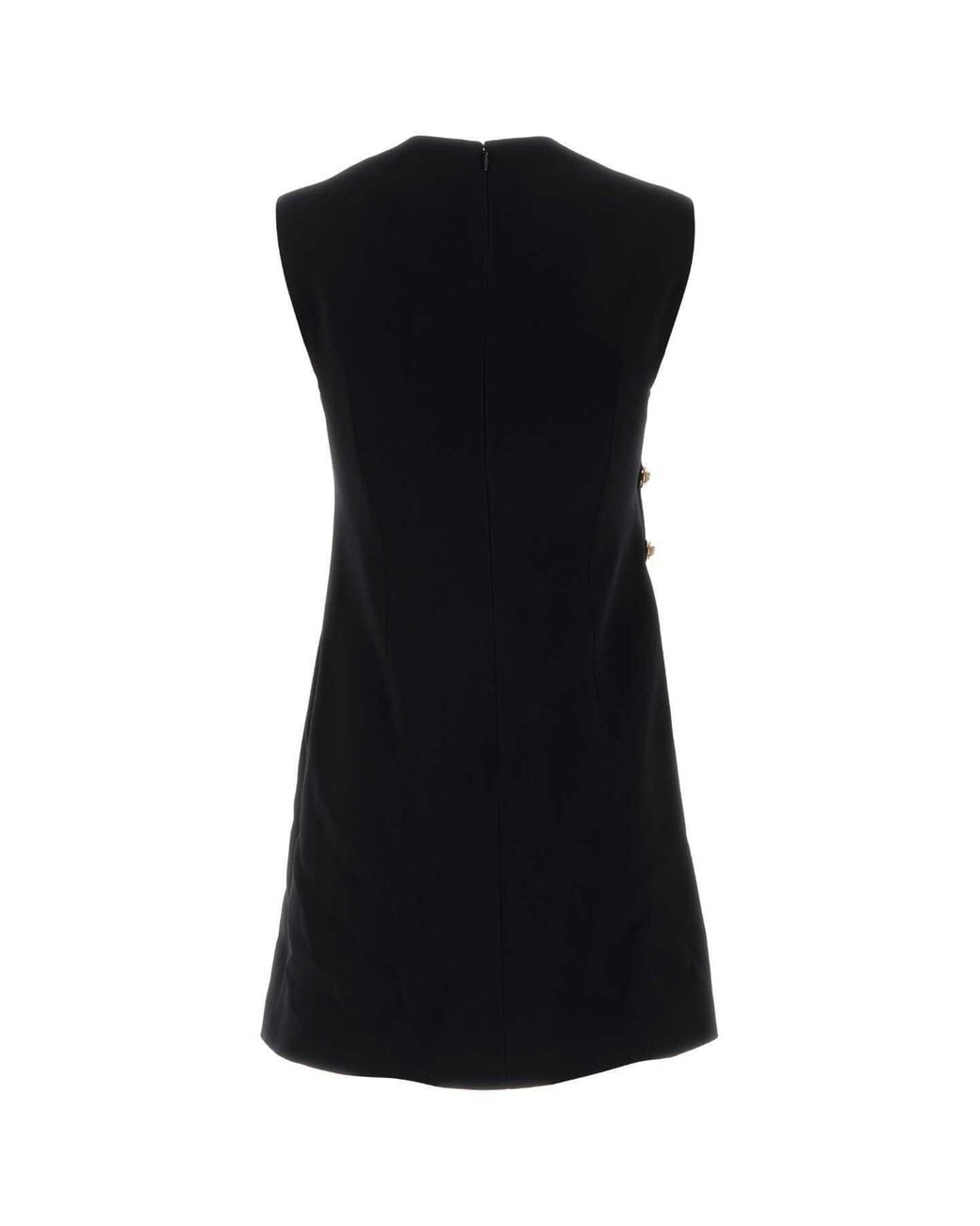Versace Black Stretch Cady Mini Dress