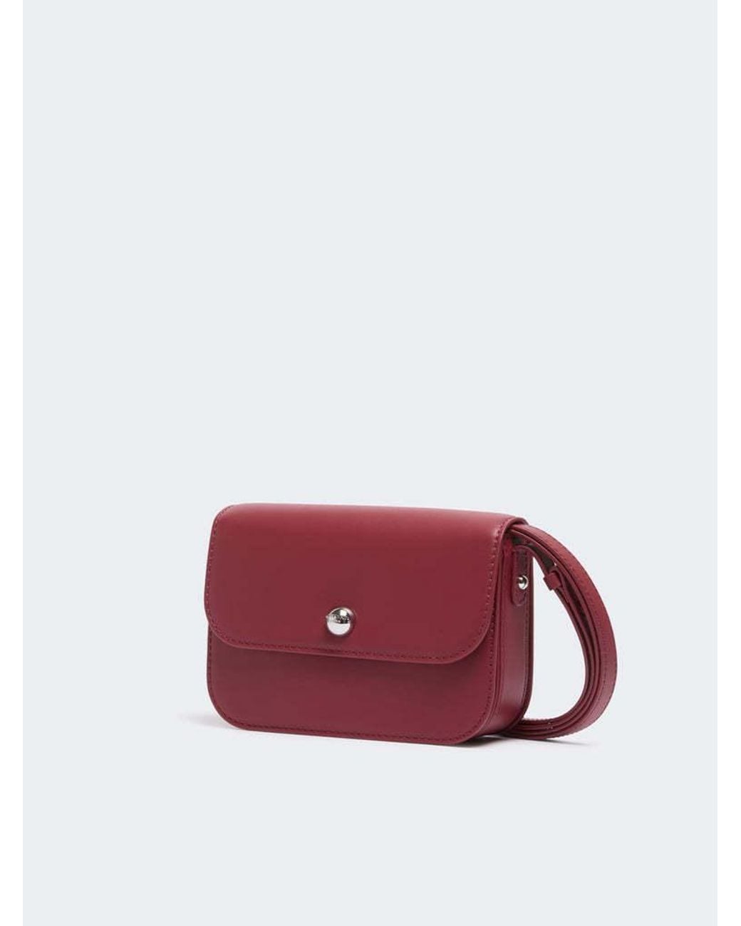 Weekend by Maxmara Red Foldover Crossbody Bag