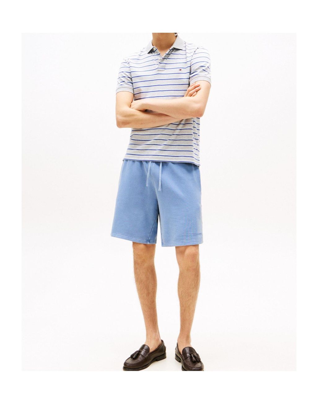Tommy Hilfiger Blue Drawstring Sports Shorts for men