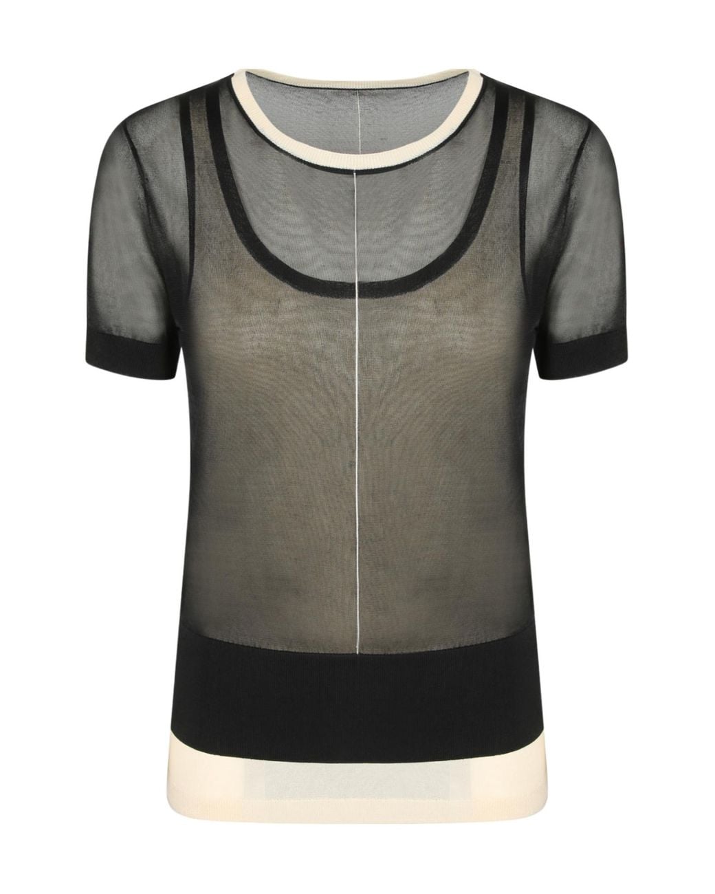 Paul Smith Gray Double-Layer T-Shirt