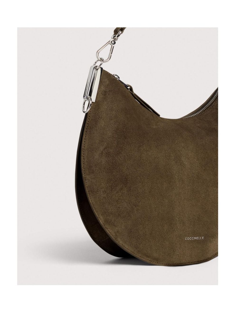 Coccinelle Brown Crescent Shoulder Bag