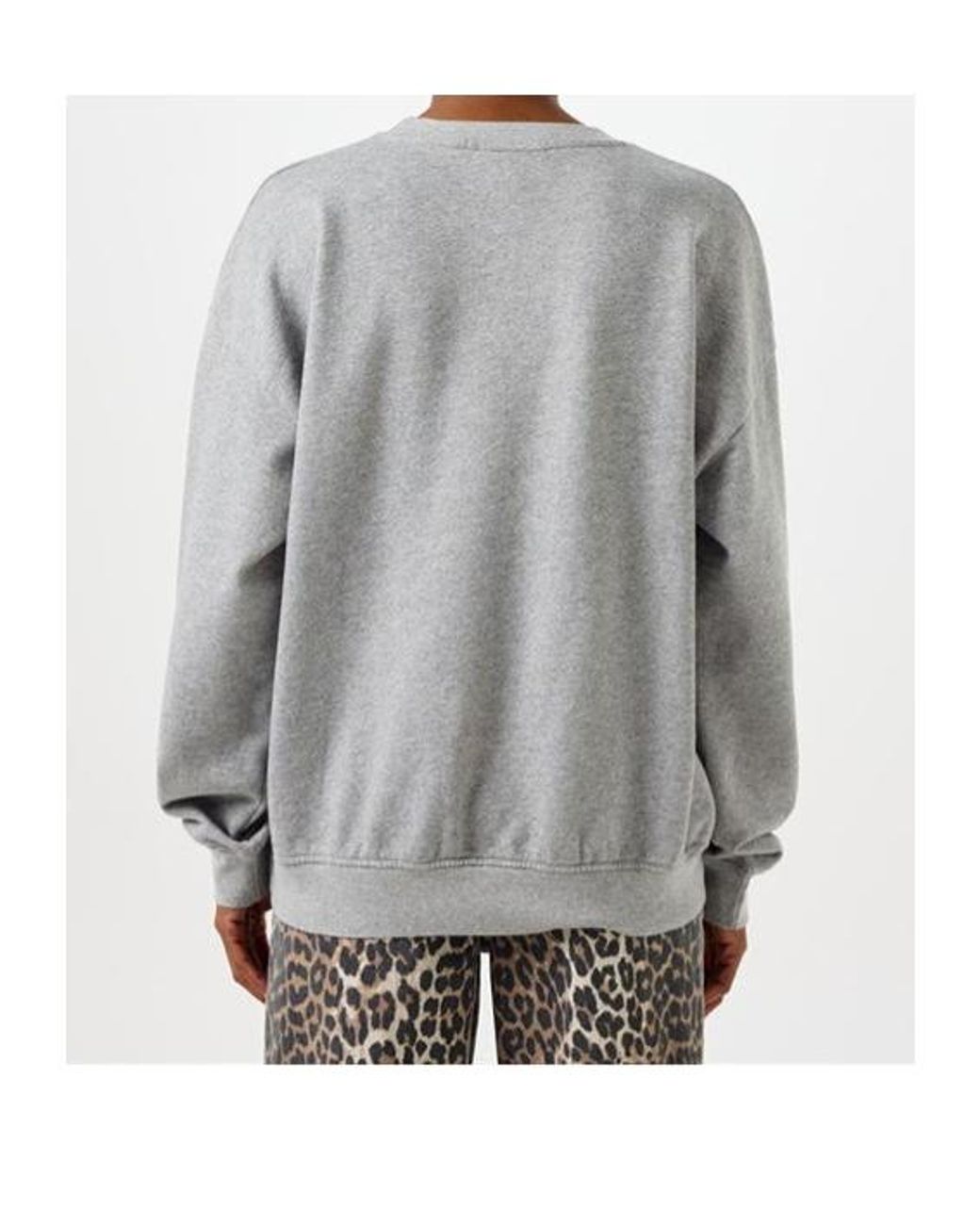 Ganni Gray Long Sleeve Sweatshirt