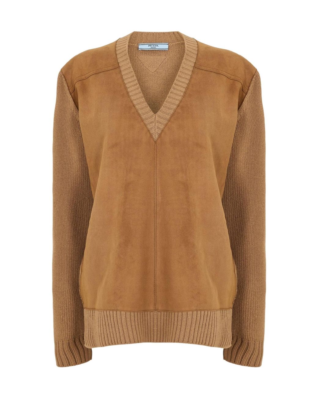 Prada Brown Versatile Knitted Sweater