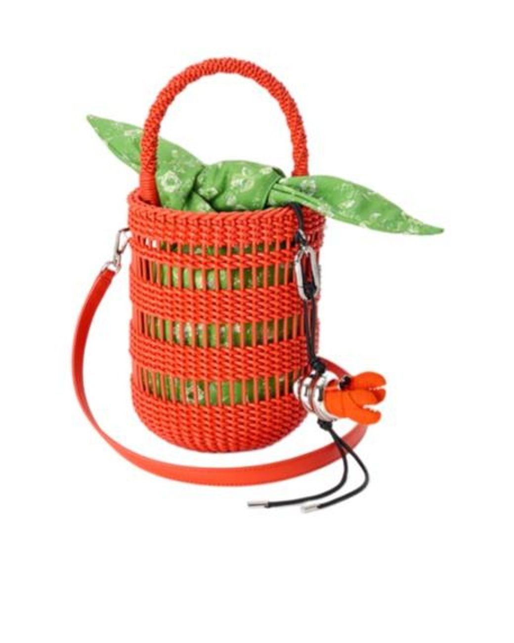 Loewe Red Weaved Bucket