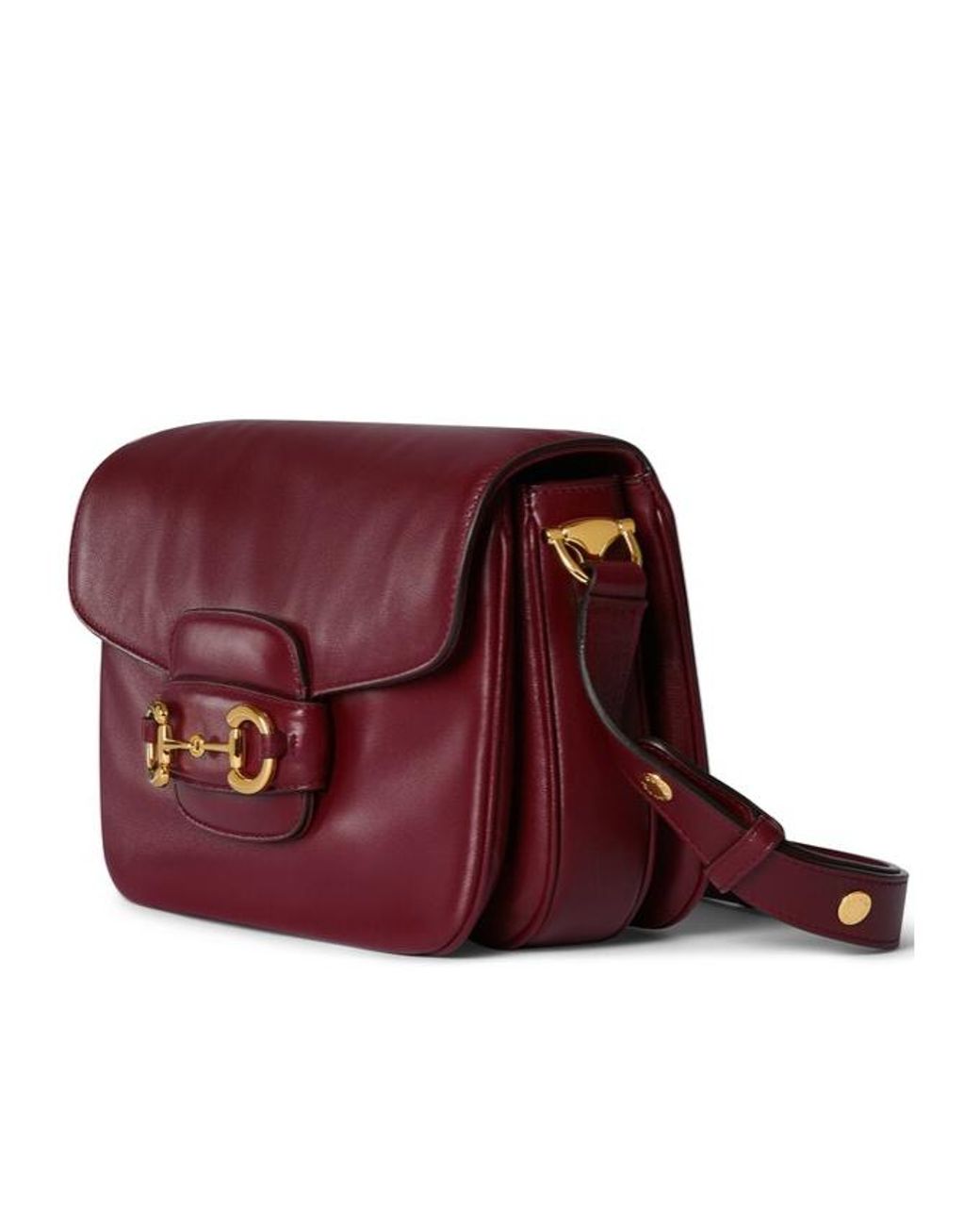 Gucci Red Horsebit 1955 Aura Small Shoulder Bag