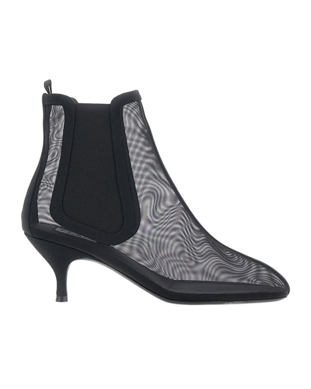 Alaïa Black Alaïa Sheer Ankle Boots