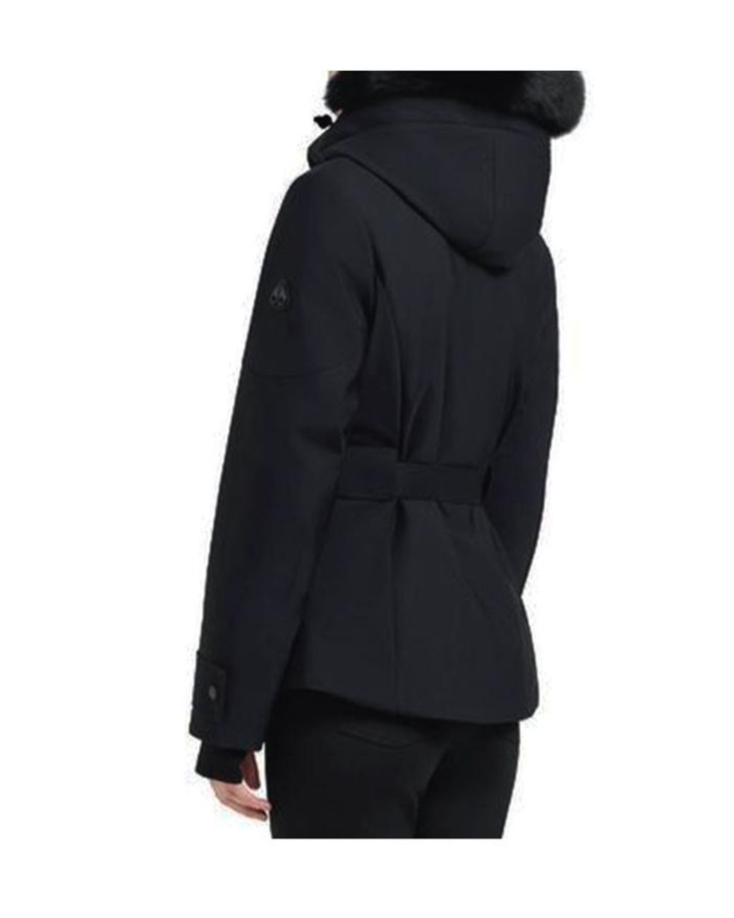 Moose Knuckles Blue Belted Jacket