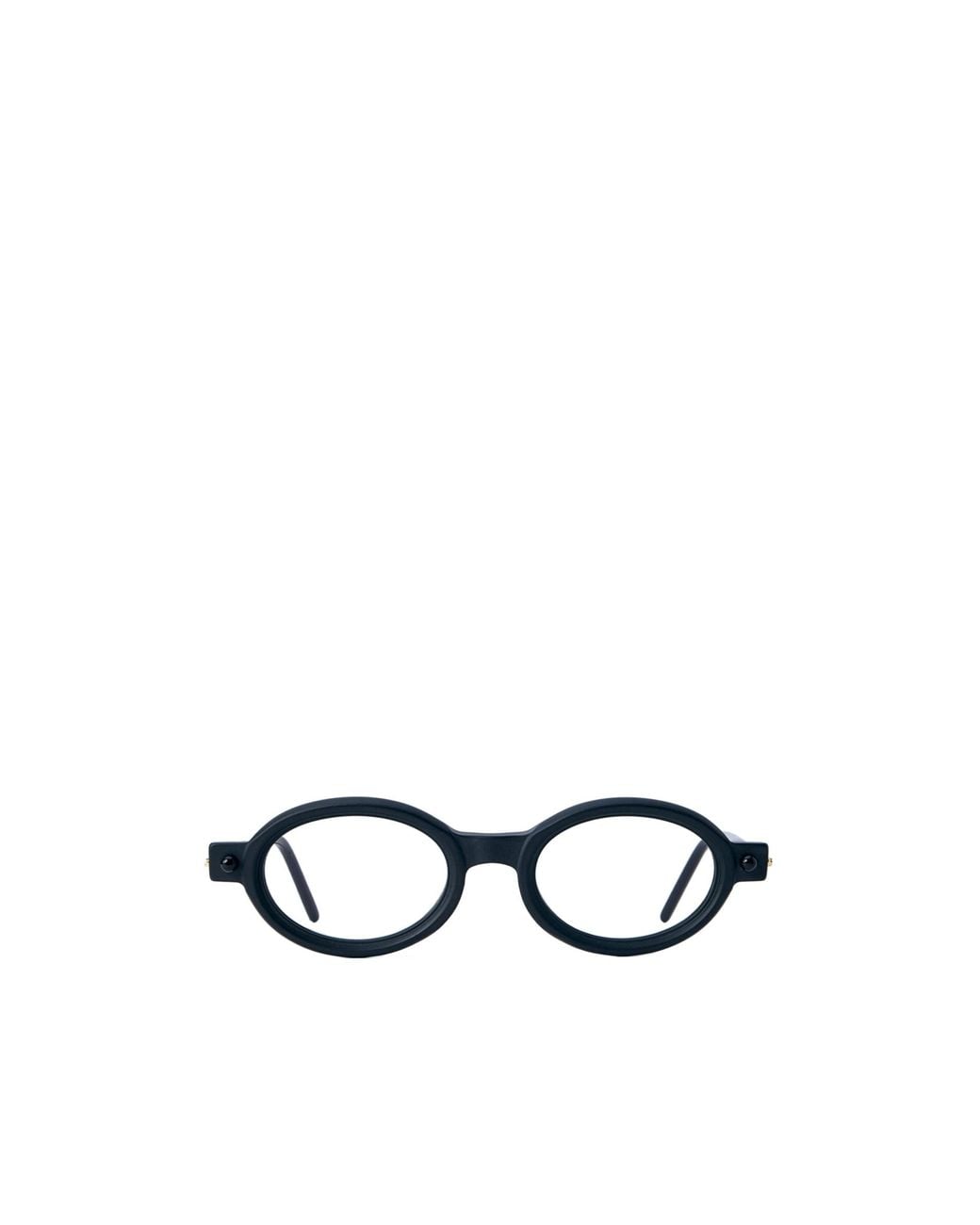Kuboraum White Oval Frame Sunglasses for men