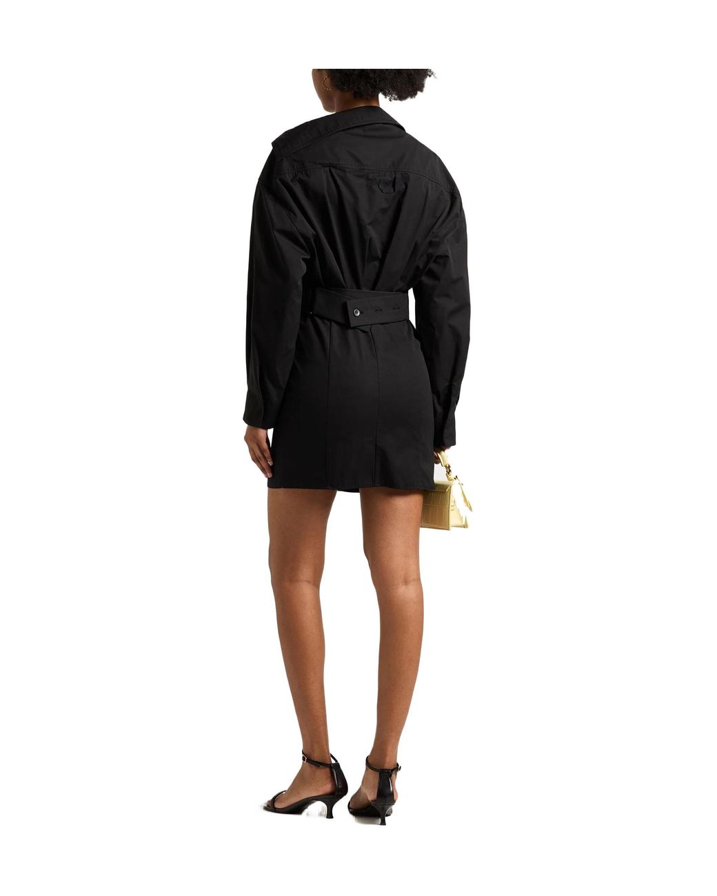 Jacquemus Black Mini Dress Cotton
