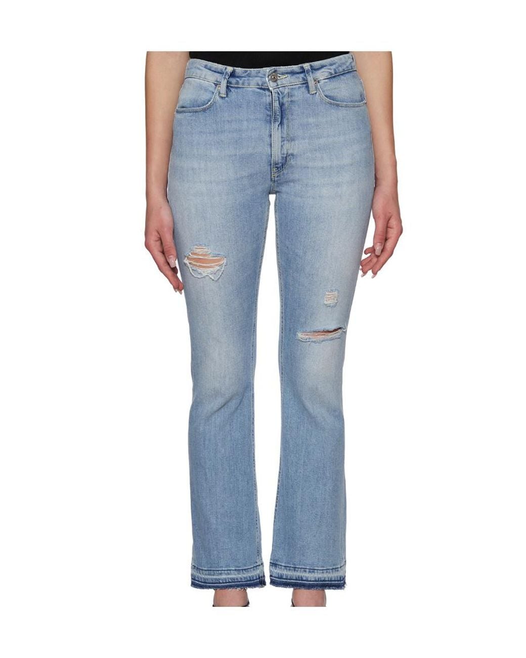 Dondup Blue Logo Denim Jeans