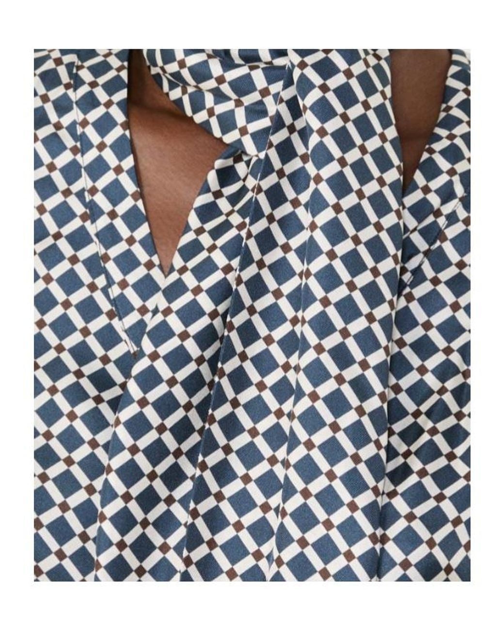 Max Mara Gray Smmvittoria Silk Sash Blouse