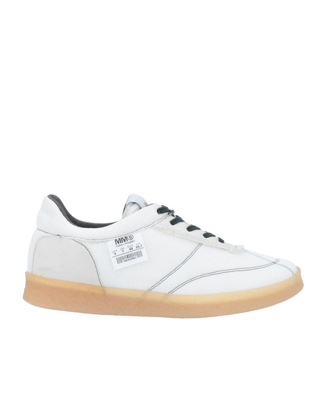 MM6 by Maison Margiela White Two-Tone Casual Shoes