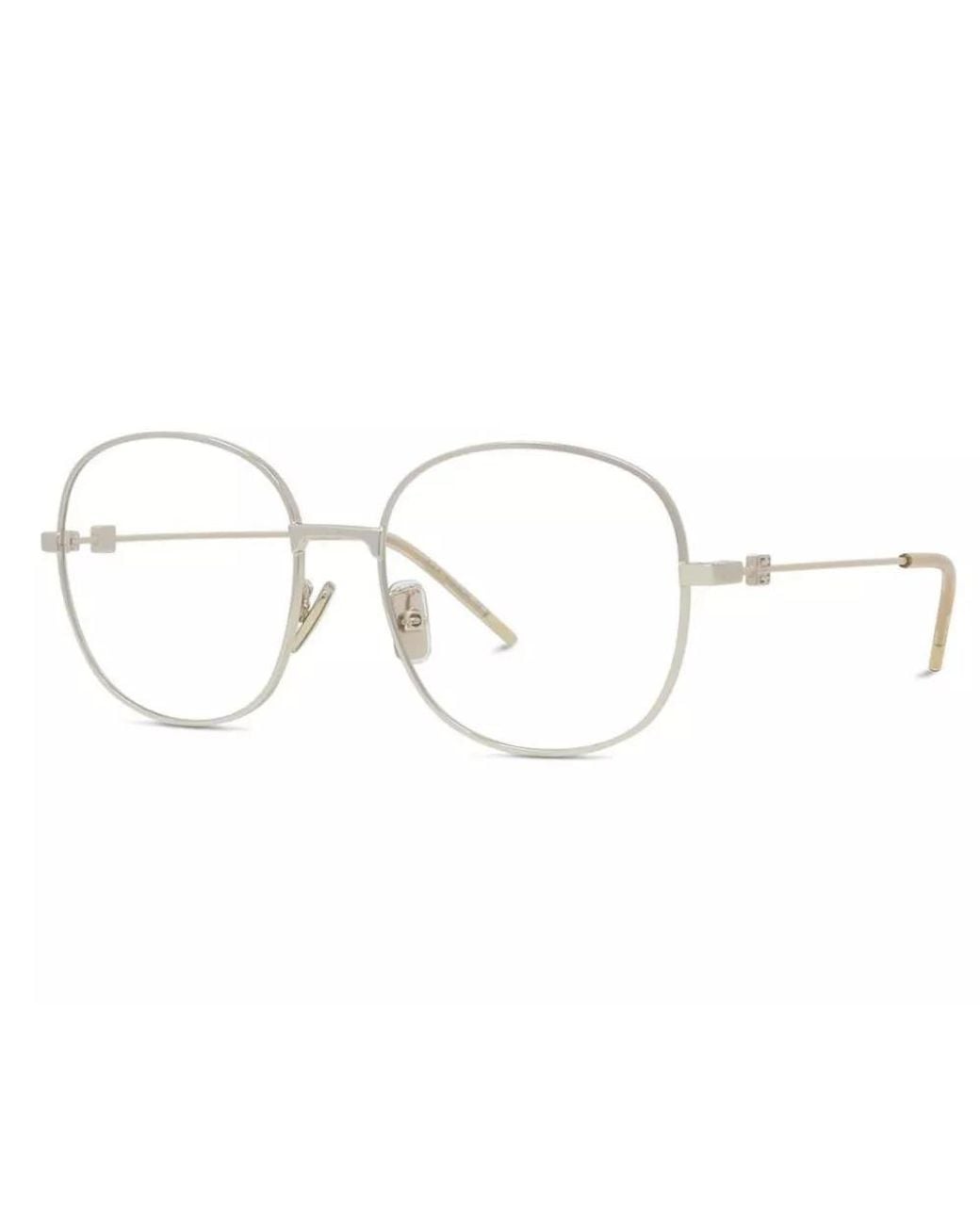Givenchy White Round-Frame Glasses for men