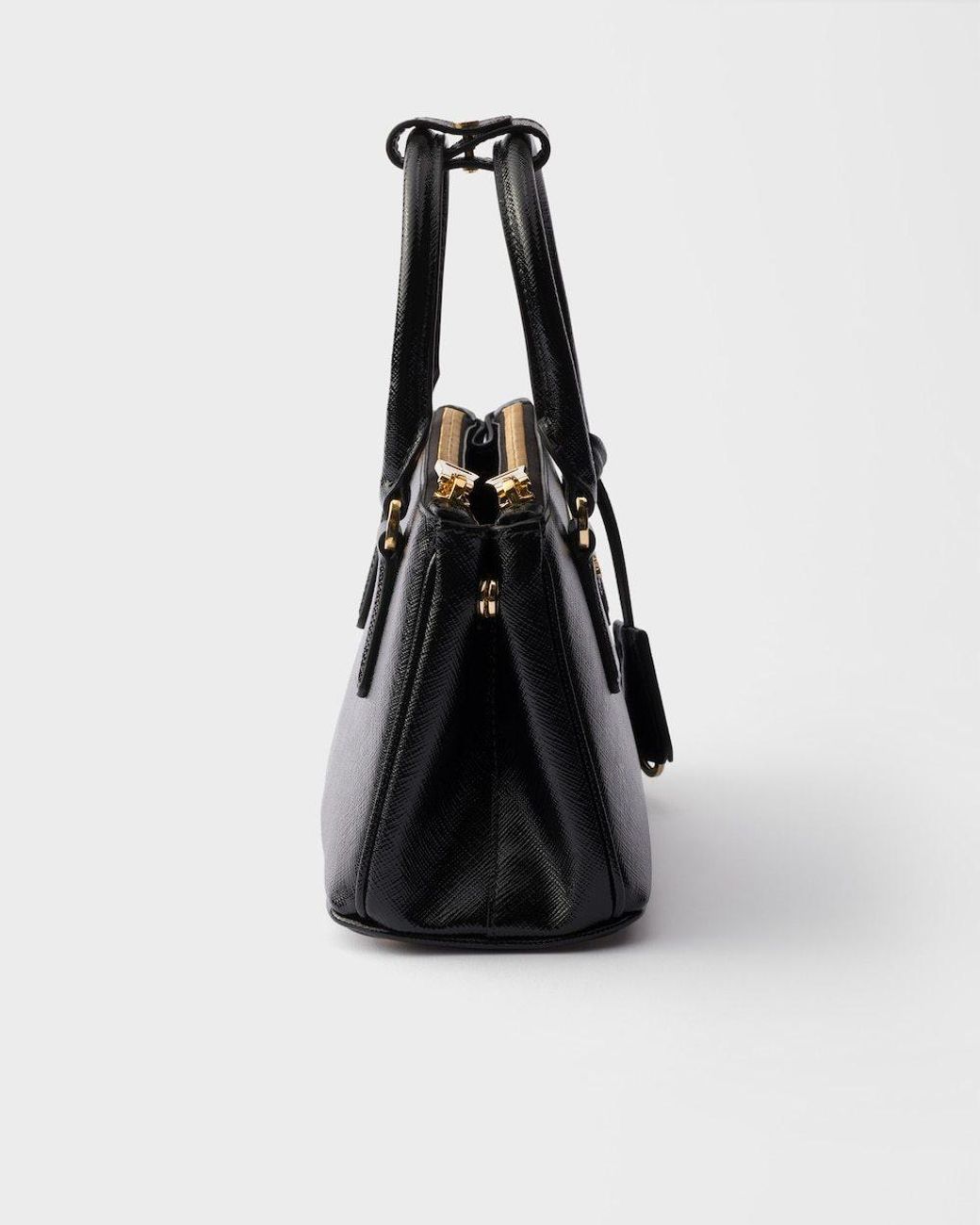 Prada Black Galleria Patent Saffiano Leather Mini-Bag