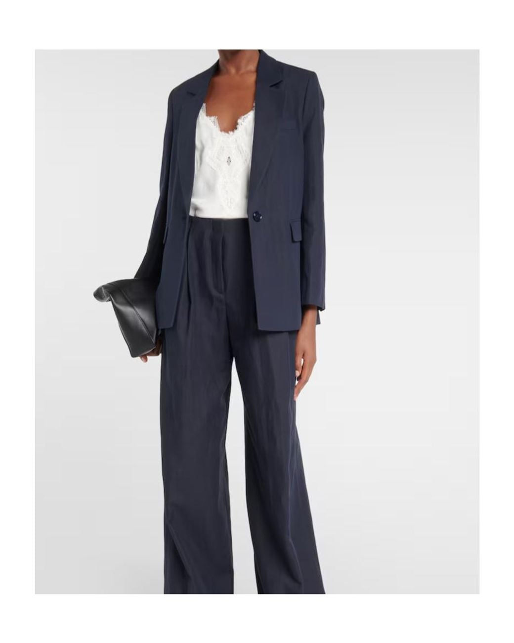 Dorothee Schumacher Blue Lapel Long-Sleeved Suit Jacket