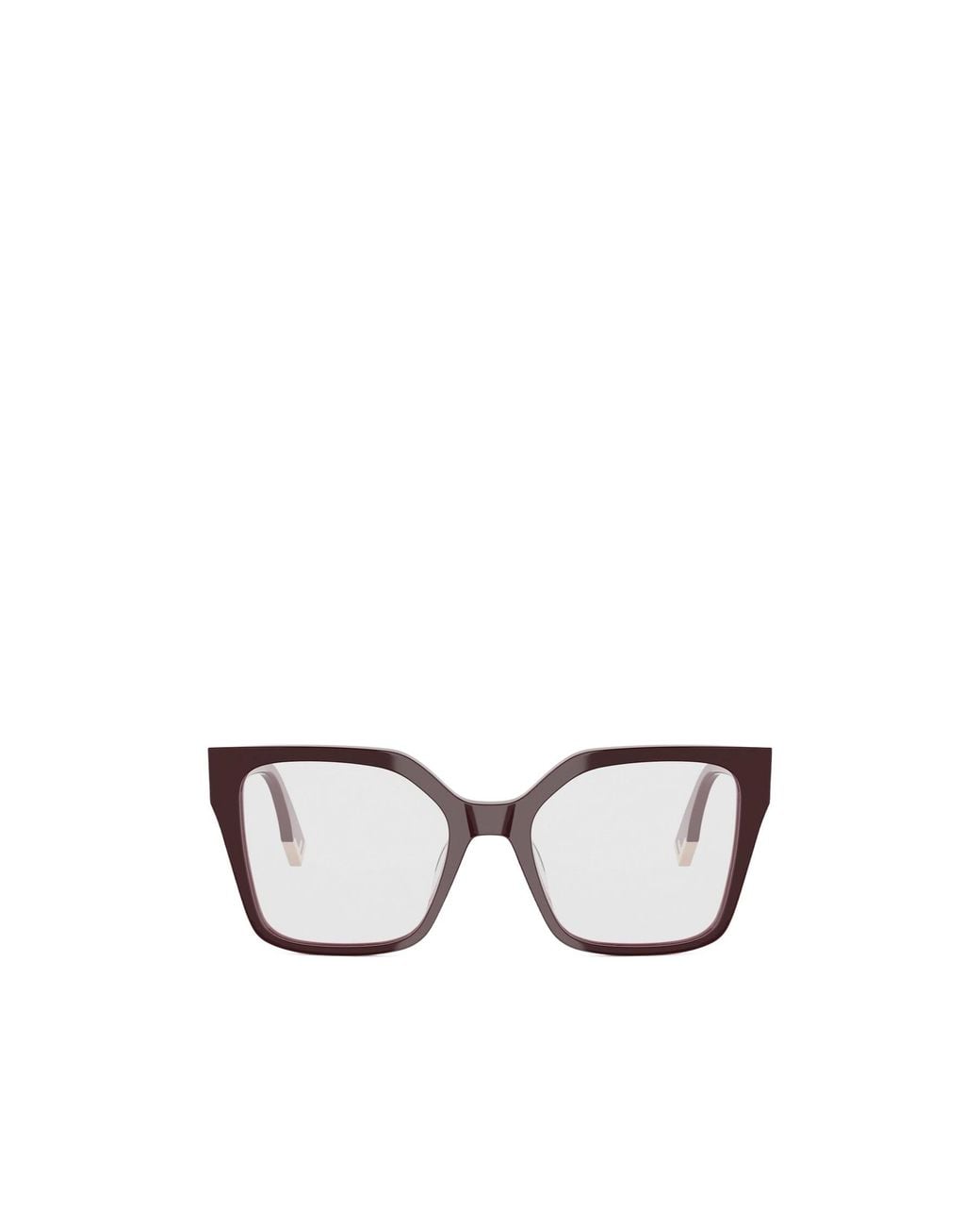Fendi White Eyewear Square Frame Glasses
