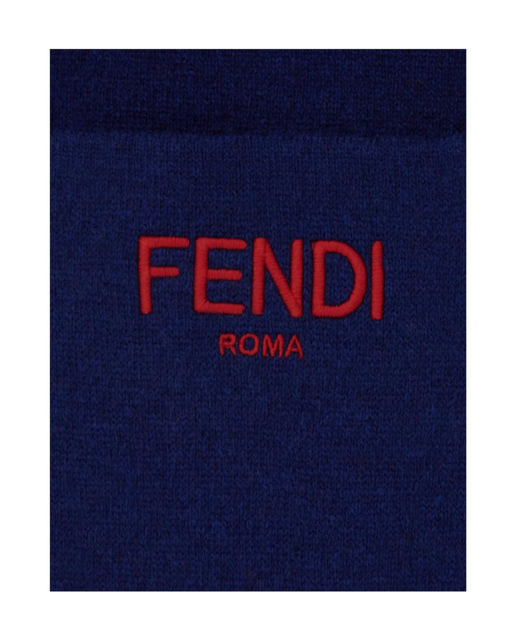 Fendi Blue Reversible Scarf