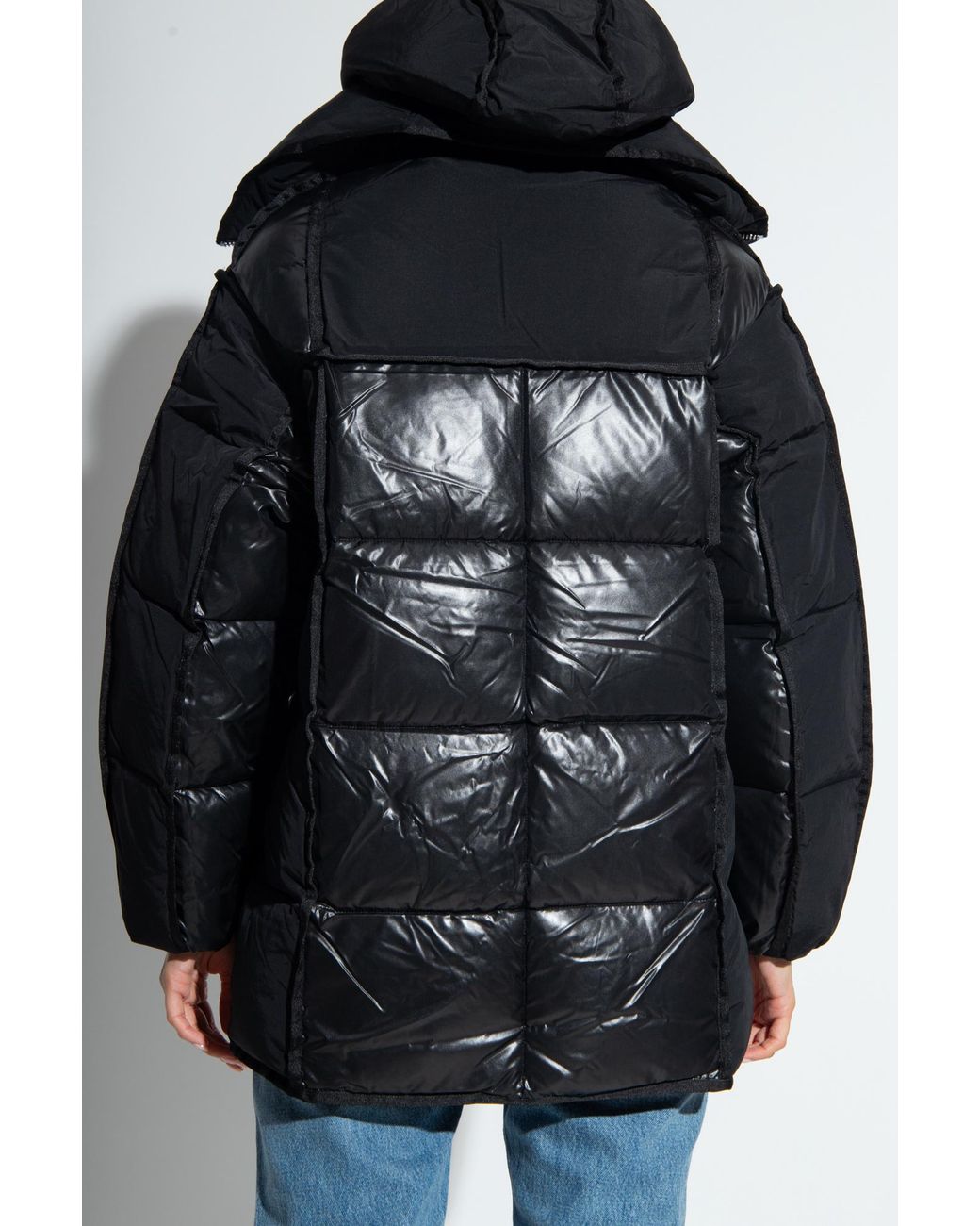Ganni Black Zip-Up Padded Jacket