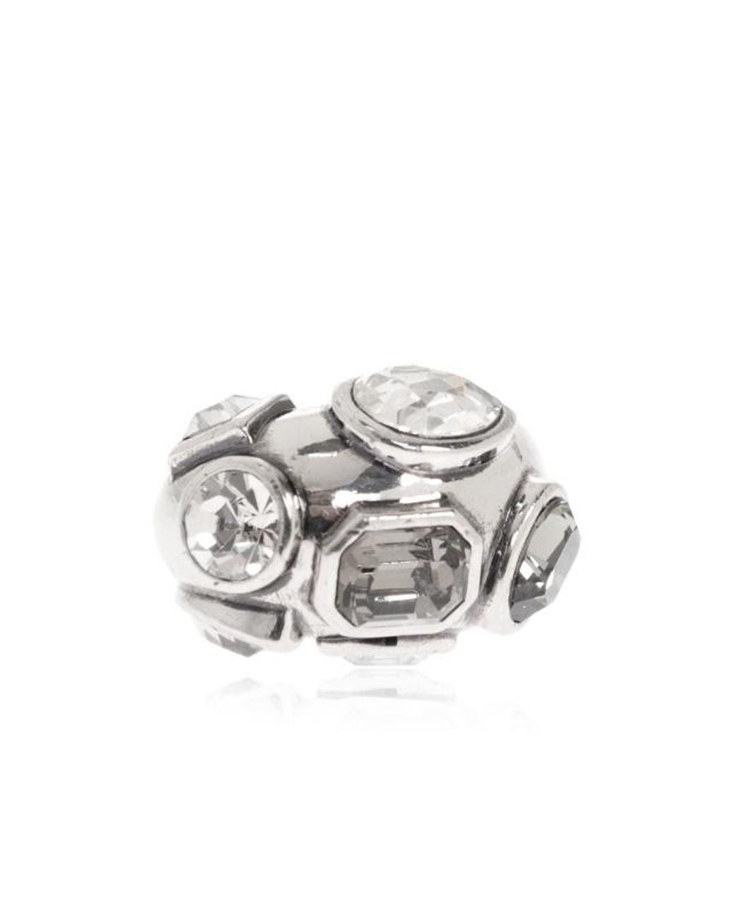 Etro White Embellished Ring