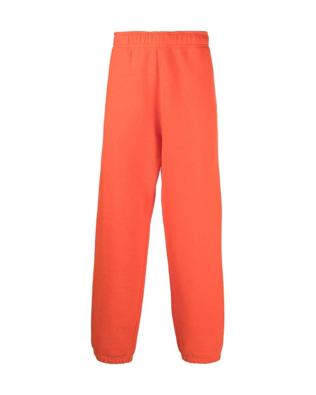Stone Island Red Logo-Print Fleece Track-Pants for men