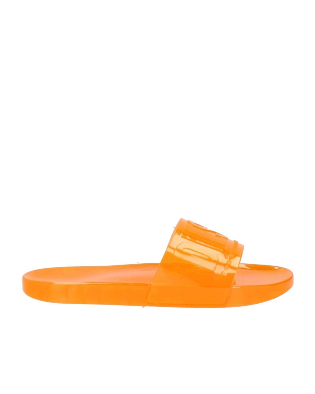 DIESEL Orange Simple Rubber Slippers