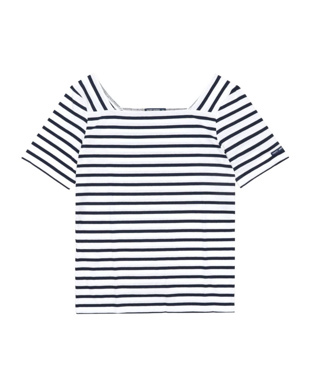 Saint James Blue Striped Graphic T-Shirt