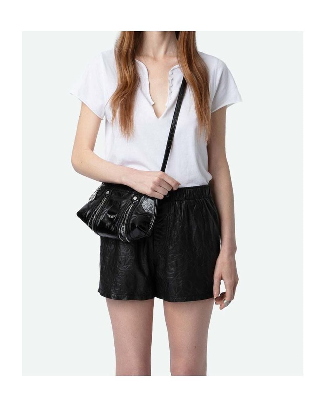Zadig & Voltaire White Rhinestone-Embellished Cotton T-Shirt