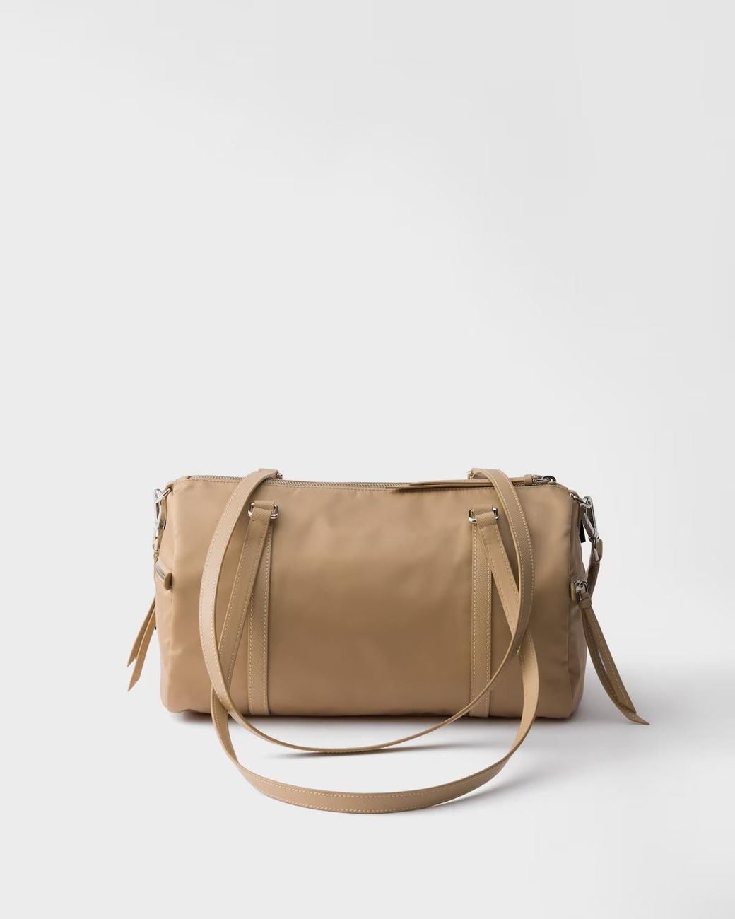 Prada Natural Large Zipped Duffel Bag