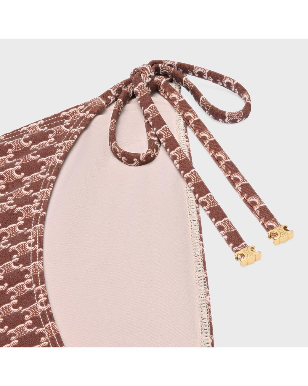 Céline Pink Triomphe Swimsuit Bottom