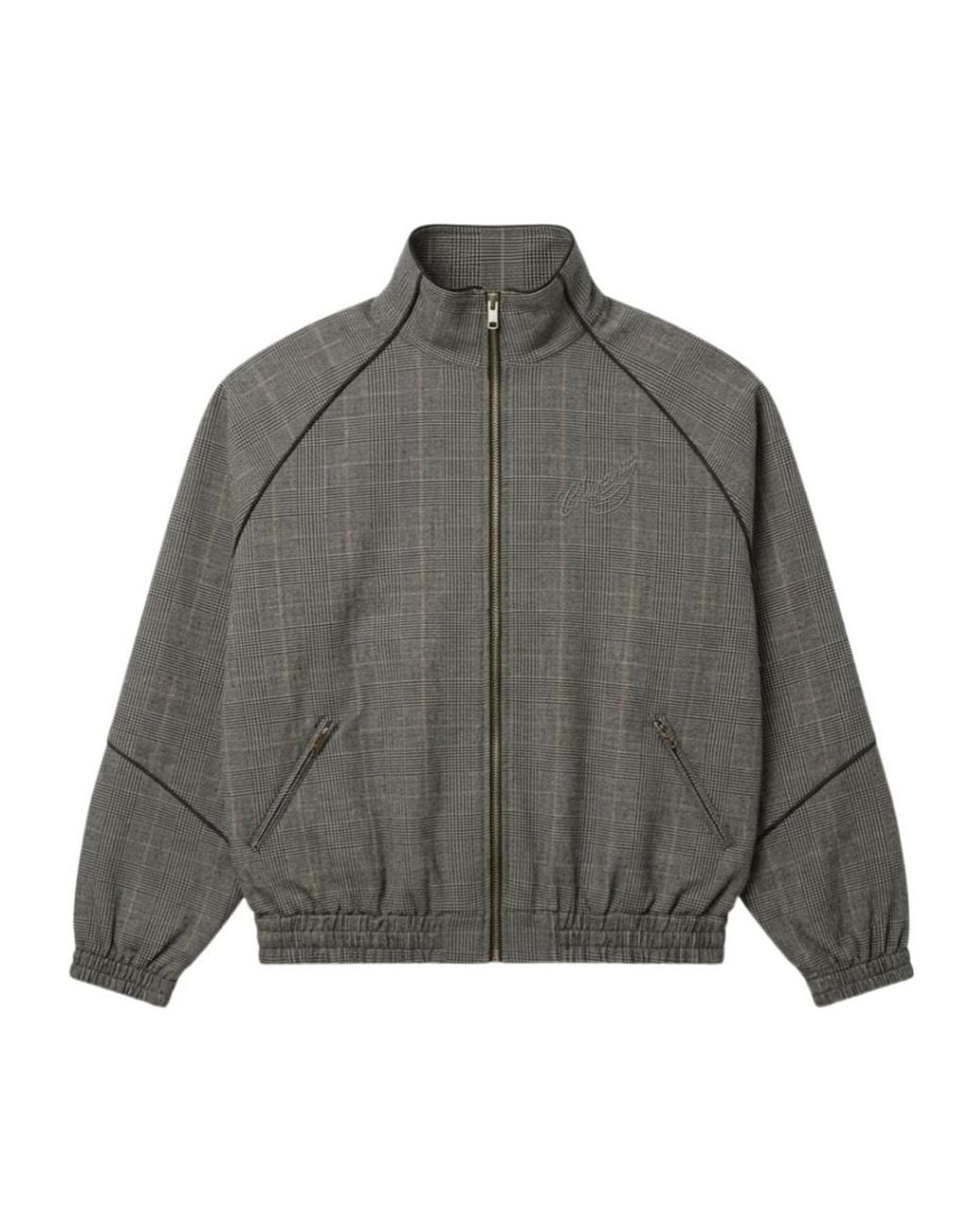 Willy Chavarria Gray Ruff Rider Track Jacket for men