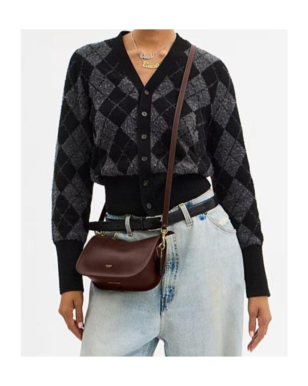 COACH Brown Waverly Shoulder Bag