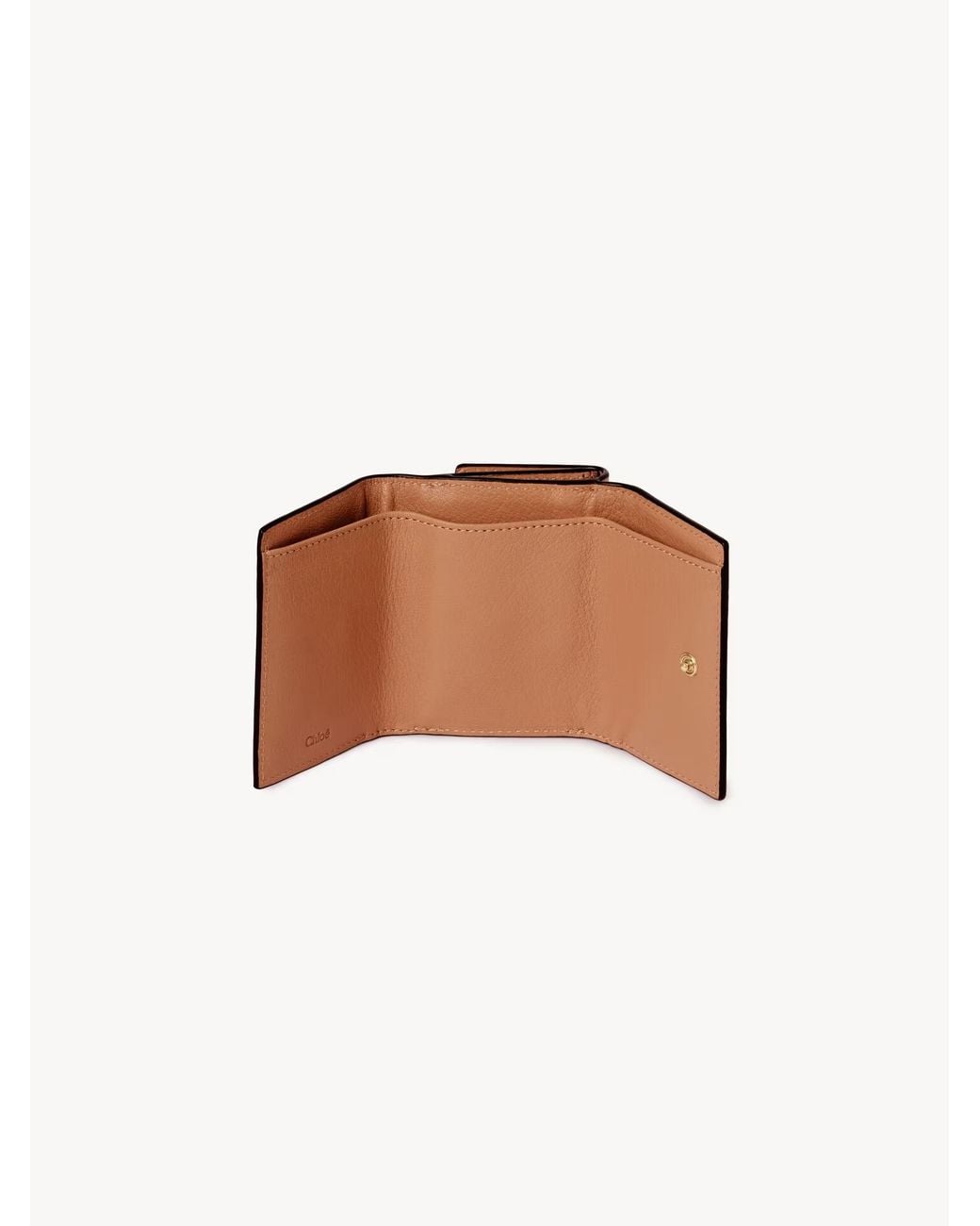 Chloé Brown Chloé Mini Paddington Tri-Fold Wallet