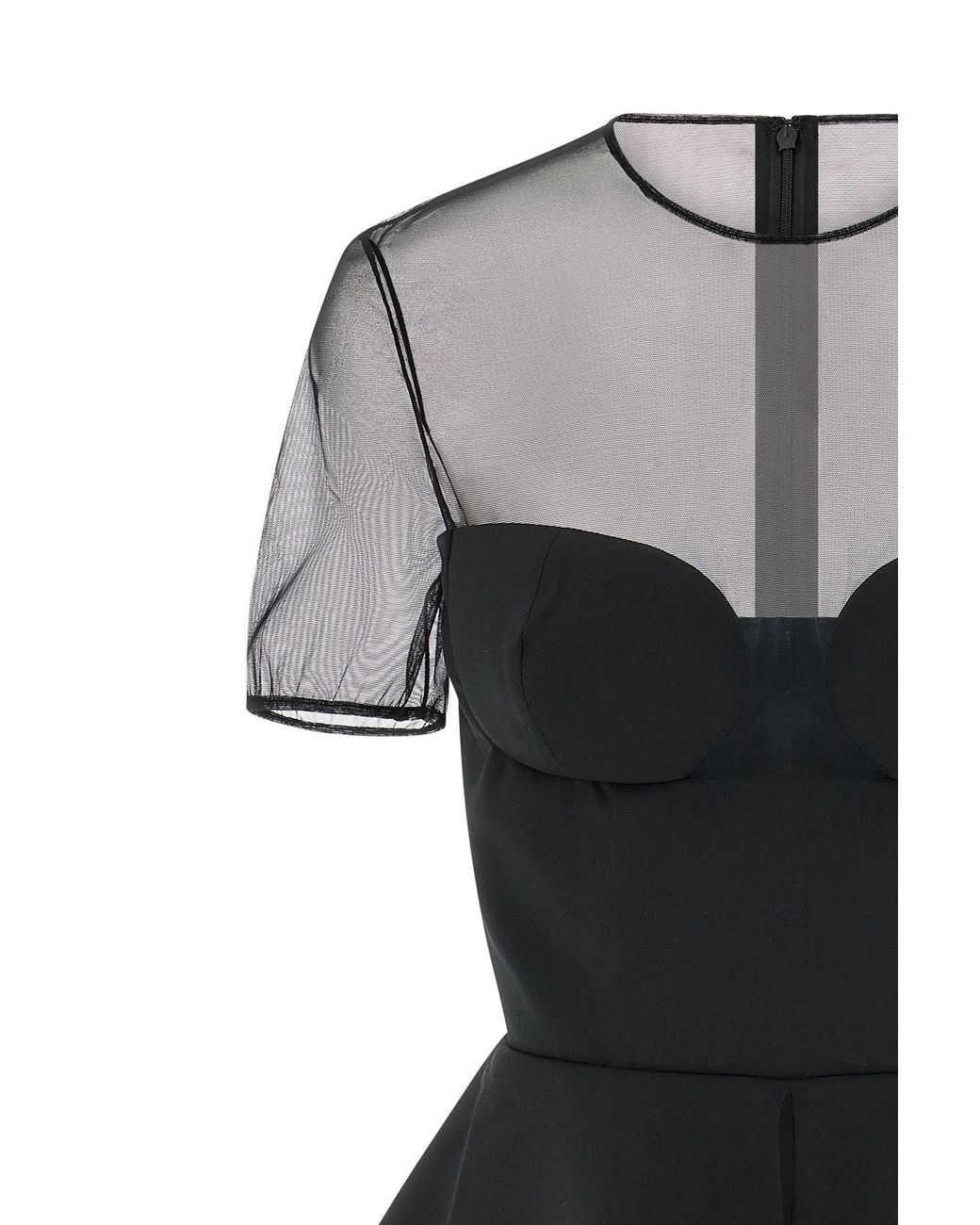 Nensi Dojaka Black Virgin Wool Tank Tops