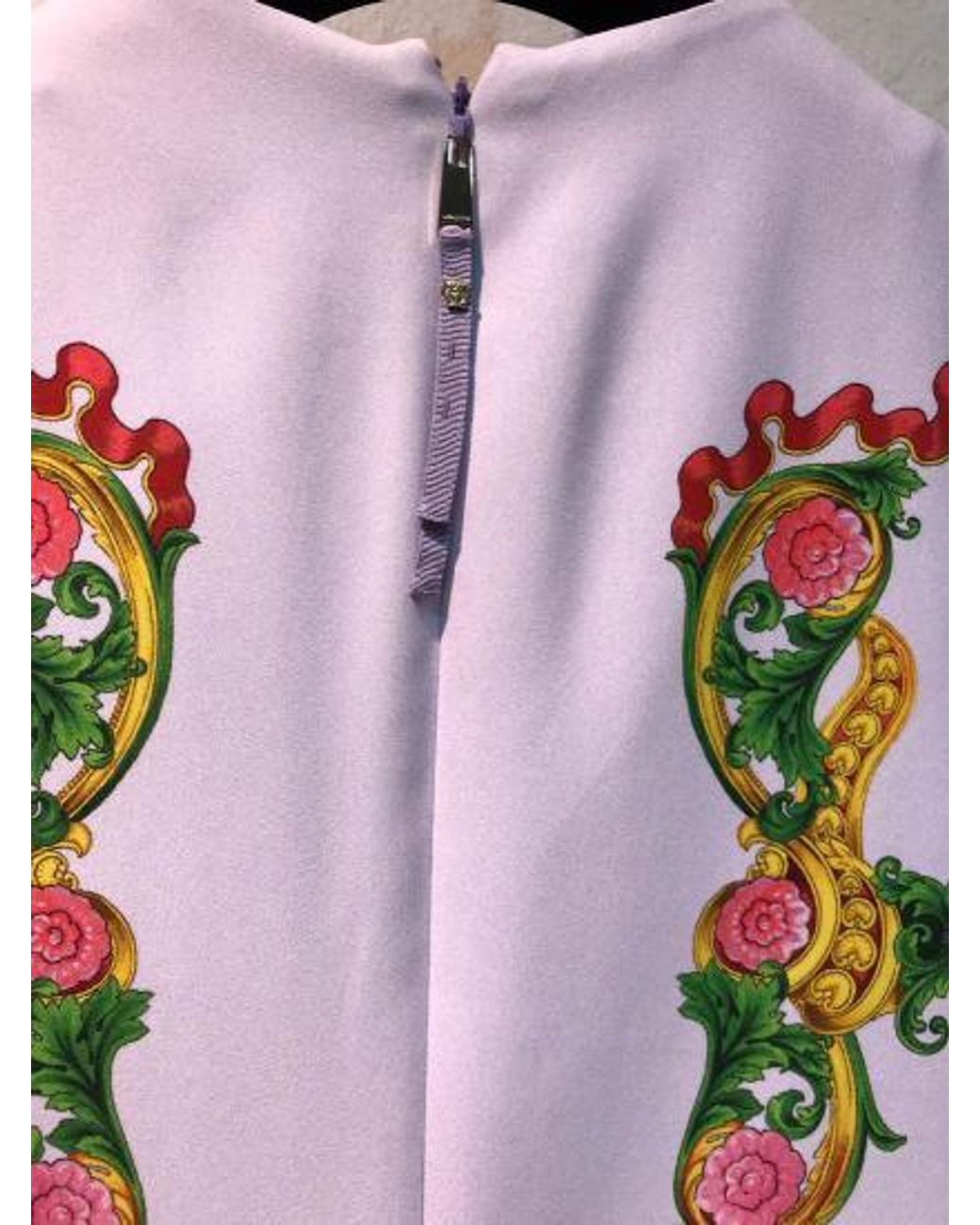 Versace White Iconic Printed Dress